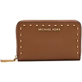MICHAEL Michael Kors Womens Jet Set Small Zip Around Card Case Luggage 1 One Size One Size