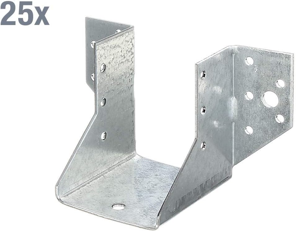 Joist Hanger Type A 60 x 80 mm / 25 STK. Oberflaeche: sendzimirverzinkt, Sendzimir-galvanised, 60 x 80 mm (25 Stk.) - Image 3