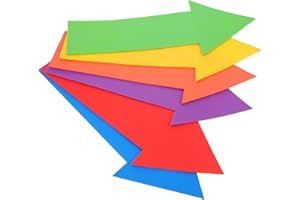 Alasum 6pcs Portable Pickleball Court Markers Non-Slip Arrow Shaped Training Equipment for Agility Practice