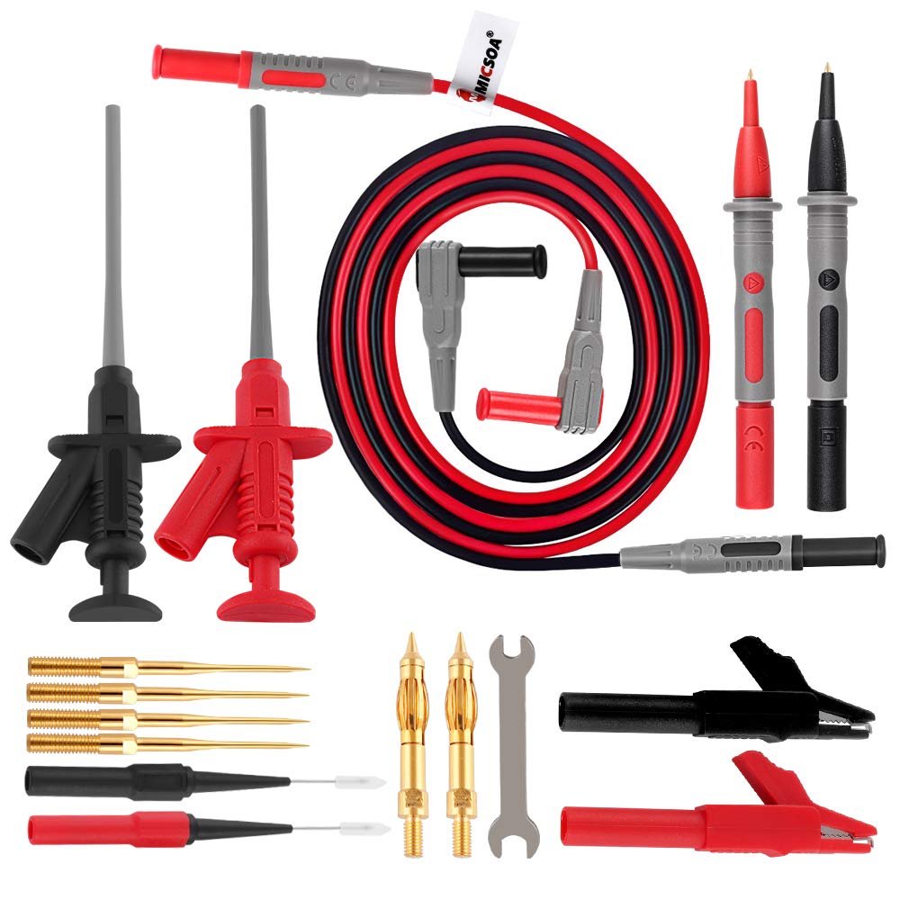 Micsoa Deluxe Electrical Test Lead Kit, Digital Multimeter Leads