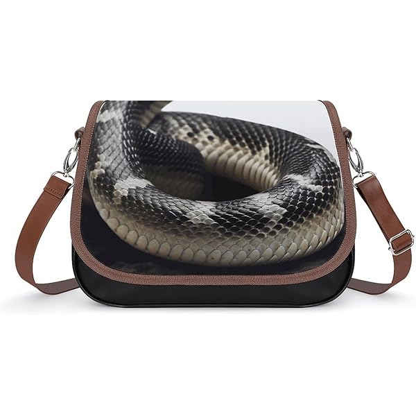 Leather Crossbody Bags, Cobra Snake Women Crossbody Bag,Leather