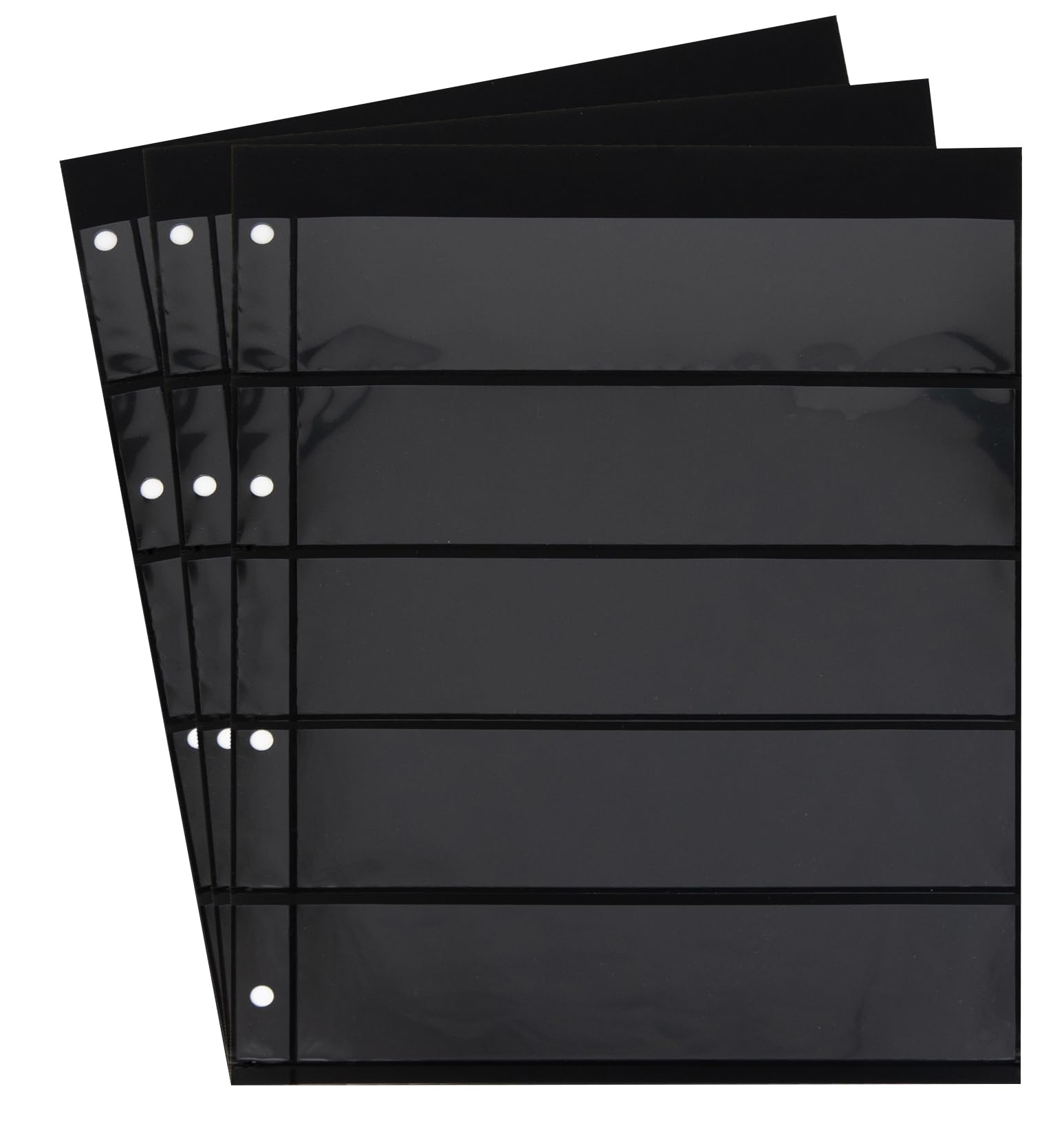 10 Prophila double-sided stocksheets, 5-way division, 5 pockets