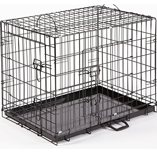Buy Dog Crate Puppy Cage Medium 30" Metal Folding Training Cage With