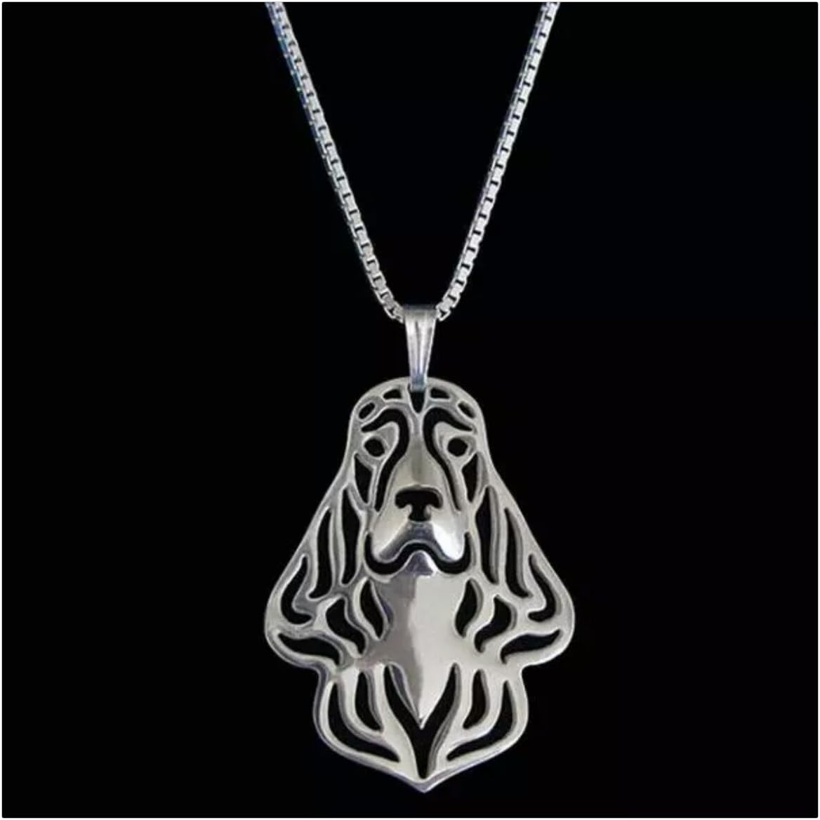 MMBD English Cocker Spaniel Necklace Silver-Tone