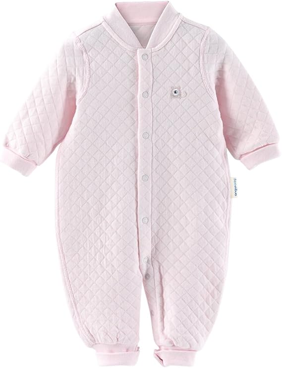 Amazon Co Jp ベビー服 新生児 ロンパース オールインワン 赤ちゃん インナー コットン 春 秋 前開け スナップボタン 子供服 男の子 女の子 66 3 6ヶ月 ライトピンク 服 ファッション小物
