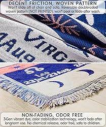 MayNest Boho Woven Throw Blanket Reversible Cotton