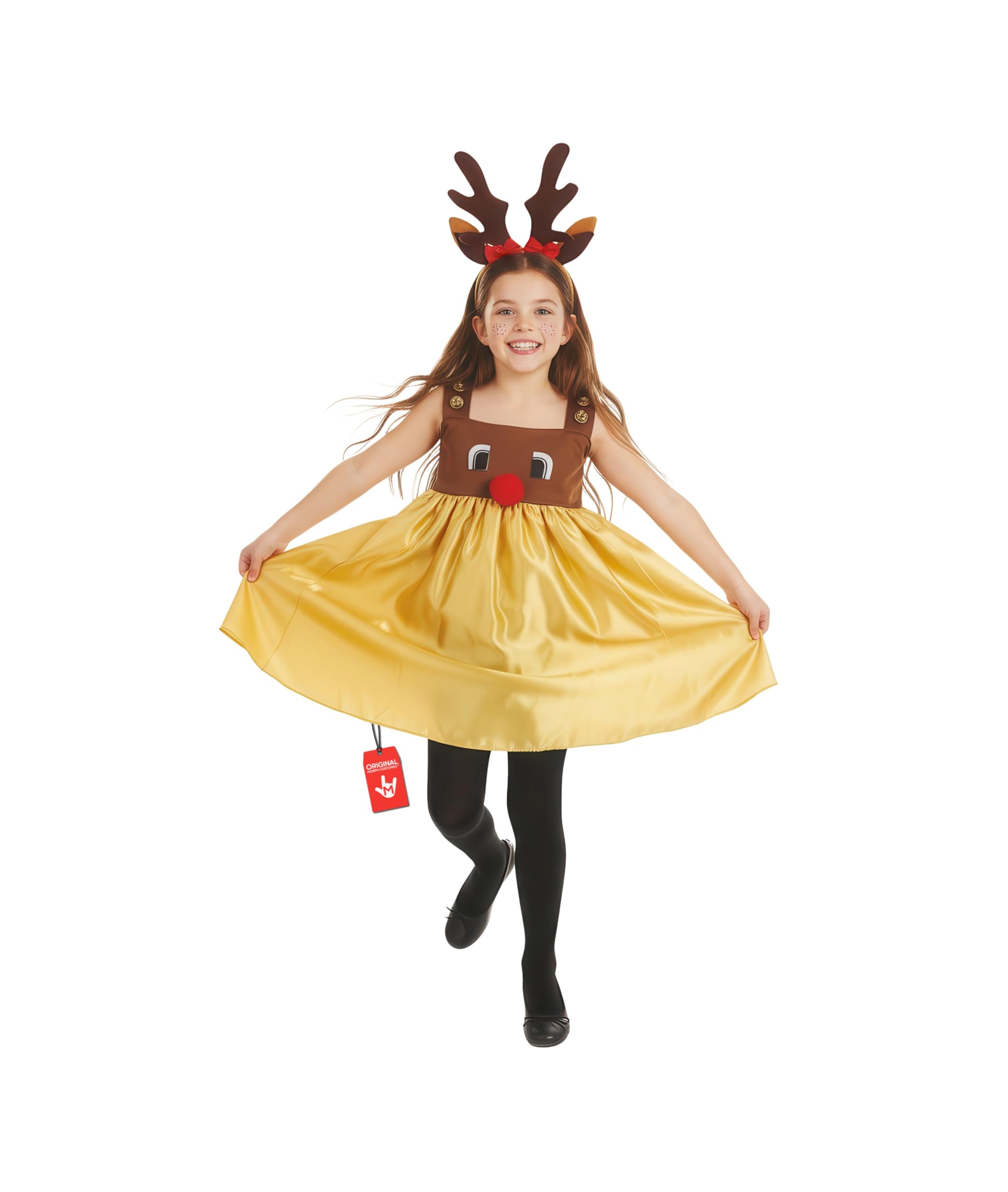 Fun Shack Reindeer Costume Kids, Kids Reindeer Costume, Christmas Outfits for Girls, Girls Christmas Costumes, Small