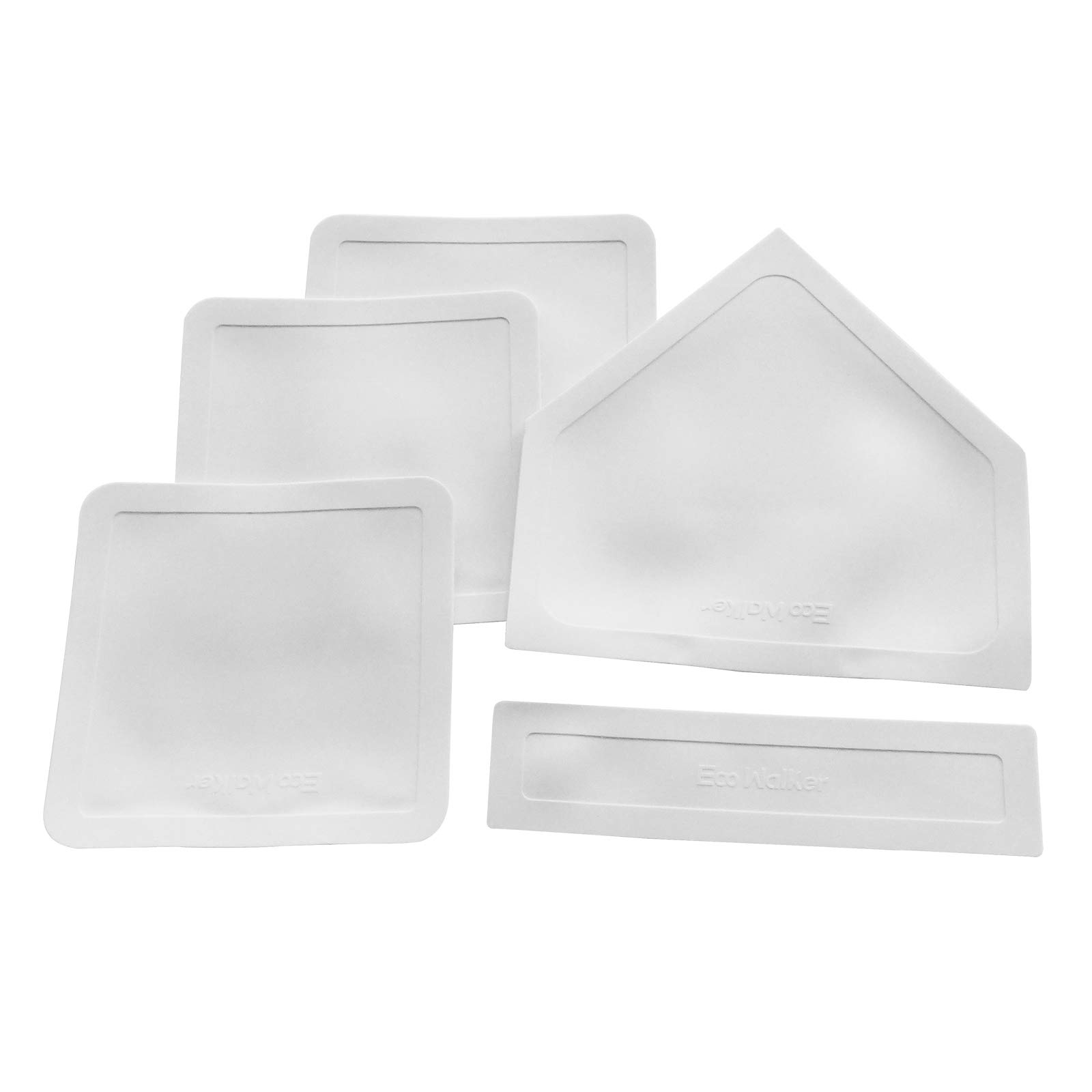 Eco Walker Thrown Down Baseball Bases Perfect for Baseball, Teeball, Softball, Kickball, Kids, Backyard, Practice and School (White)