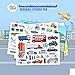 Jar Melo Reusable Sticker Pad; Great Assorted: 3 Packs - Animal World; City Park; Urban Transport; Over 408 Stickers; Separated Scenes;Easter Gift