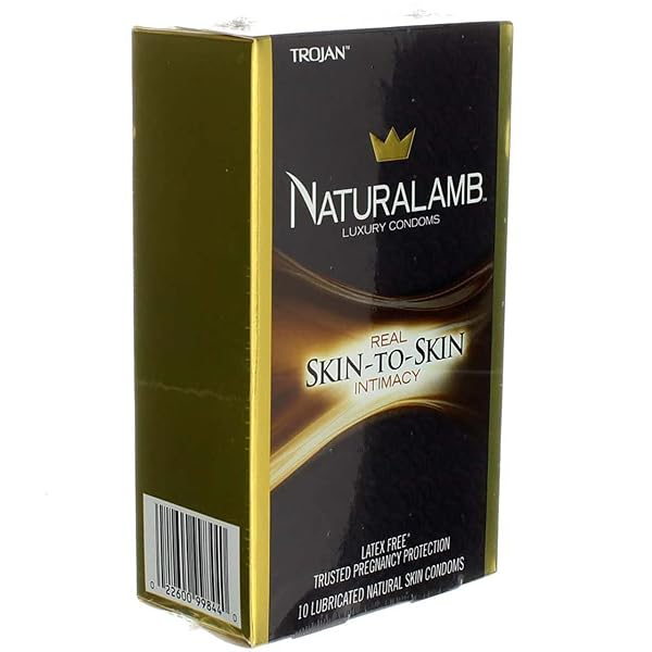 TROJAN NATURALAMB LUBRICATED LUXURY CONDOMS, 10 COUNT