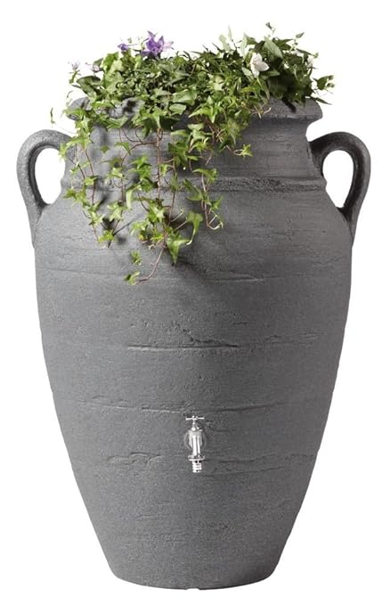 Garantia Antik Amphore Regentonne 250 ltr. Dark Granite