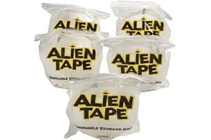 ALIEN TAPE 5-Pack Double Sided Nano-Grip Reusable Mounting Tape 50FT (10FT Per Roll)