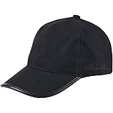Brooks Brothers Men's 100% Wool Baseball Hat with Leather Strap & Buckle - Woven Logo One-Size Adjustable Luxury Hats