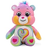Care Bears 9" Fun Size Glitter Plush - Togetherness Bear - Tie Dye Plushie for Ages 4+ &ndash; Stuffed Animal, Soft and Cuddly &ndash; Good for Girls and Boys, Collectors, Great Valentines Day Gift for Kids