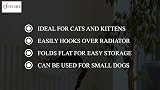 DIVCHI Cat Radiator Bed Warm Fleece Hammock 46x25x30 cm White view 8