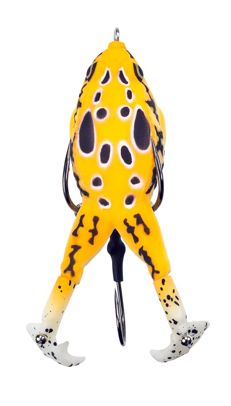 LUNKERHUNT Prop Frog Fishing Lure for Bass Fishing | Realistic Frog Lure with Prop Action (Sunrise) | Trout and Pike Bait, Freshwater Lure with Hollow Body, Weedless Hooks