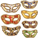 Halloween Half Face Masquerade Ball Venetian Masks Costumes 10pcs Set