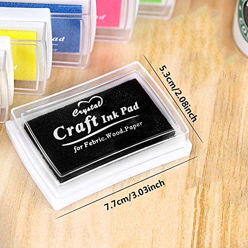 Stamp Pads, UBEGOOD Washable Ink Pads for Kids, Craft Ink Stamp Pads