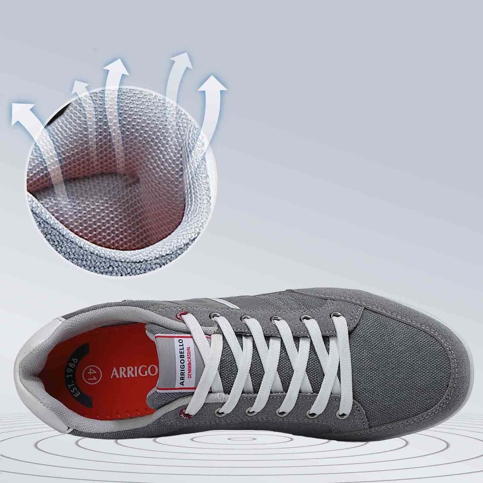 TARELO Sneaker Herren Freizeitschuhe Mode Schuhe Grau 43 9