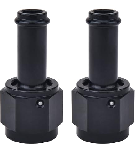 Podavelle M18x1.5 To 3/8 Hose Barb Fuel Pump Inlet Adapter – Fits Bosch 044 Fuel Pump, Aluminum Black | High-Performance Fuel Fitting For Direct Feed Conversion