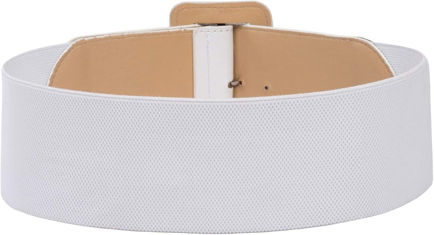 GRACE KARIN Women's Stretchy Belt 1950s 3 Inch Wide Elastic Belts at  Women’s Clothing store