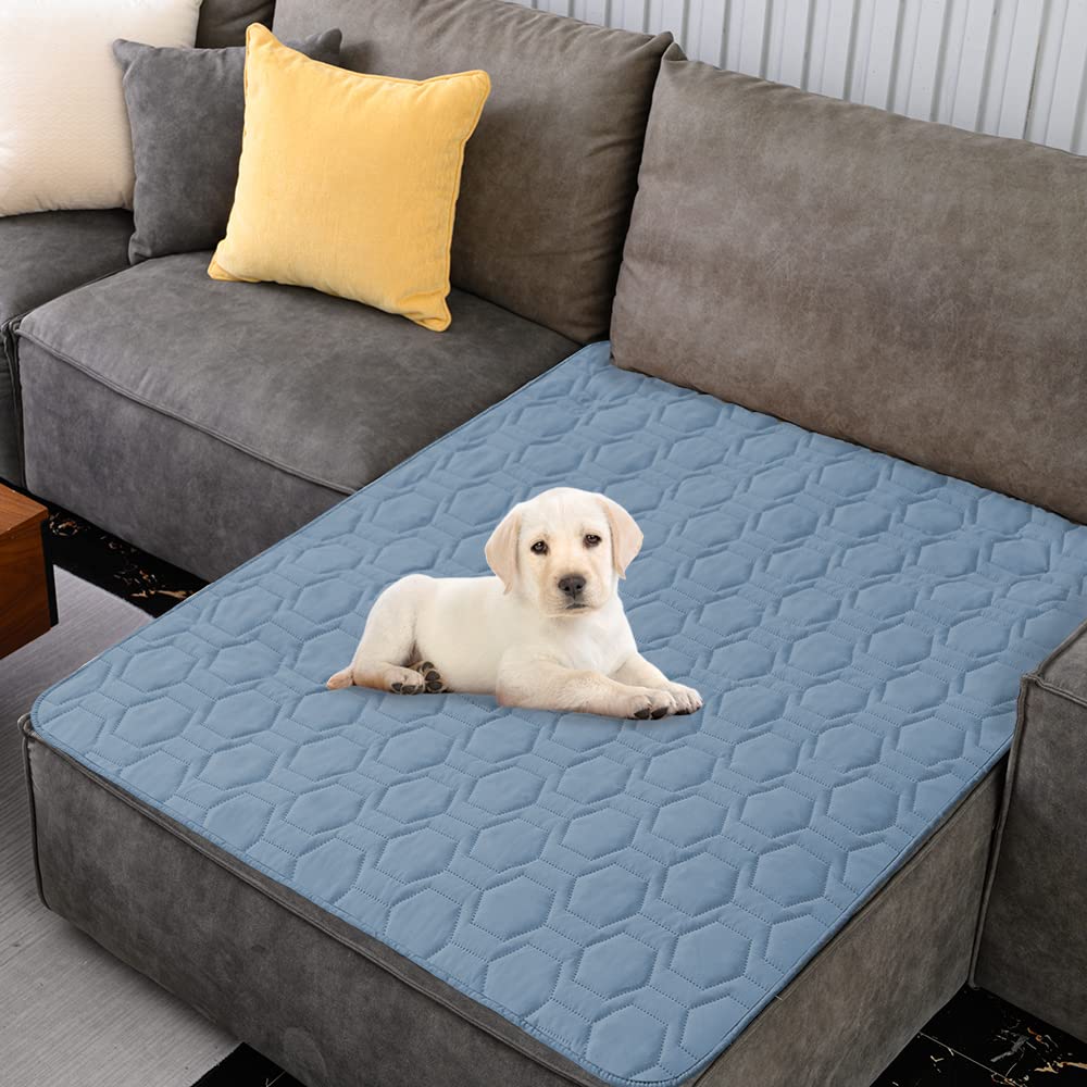 Photo 1 of Tcksstex Waterproof and Anti-Slip Dog Bed Cover and Pet Blanket Sofa Pet Bed Mat car Incontinence Mattress Protectors Furniture Couch Cover for Most Cats Dogs, Pets?40x50-Stoneblue?