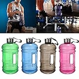 2.2 Litre Water Bottle,BPA Free Half Gallon Water Bottle-Drinking Container Ju -Resin Fitness Bottle for Gym,Dieting,Bodybuilding,Outdoor Sports,Hiking & Office Leisure Fitness