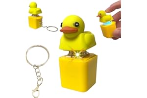 GENERIC Duckys Quacking Fidget Toy,Duck Keyboard Keycaps That Quack,Quacking Duck Fidget Toy Keychain,Duckys Keychain,Duck Keycaps That Quack,Duck Keychain,Stress Reliever Anxiety Relief Sensory Toy
