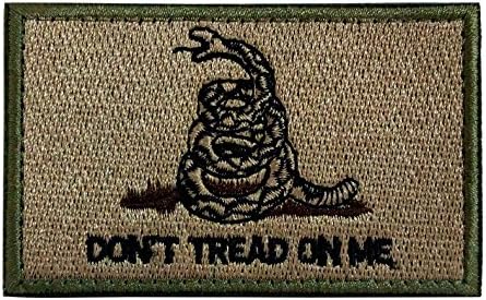 Don't Tread on Me Tactical Patch military Morale Patch, Beige