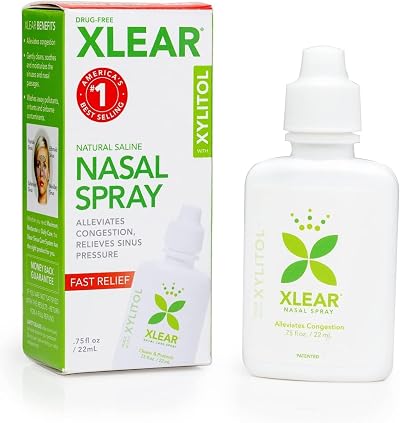 Xlear Natural Saline Nasal Spray with Xylitol 0.75 fl oz Pack of 1