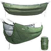 Travel Bird Duck Down Underquilt for Camping Hammock, 400g Duck Down Filling, Warm Insulation Ultralight Hammock Under Quilt, Portable for Hiking, Backpacking