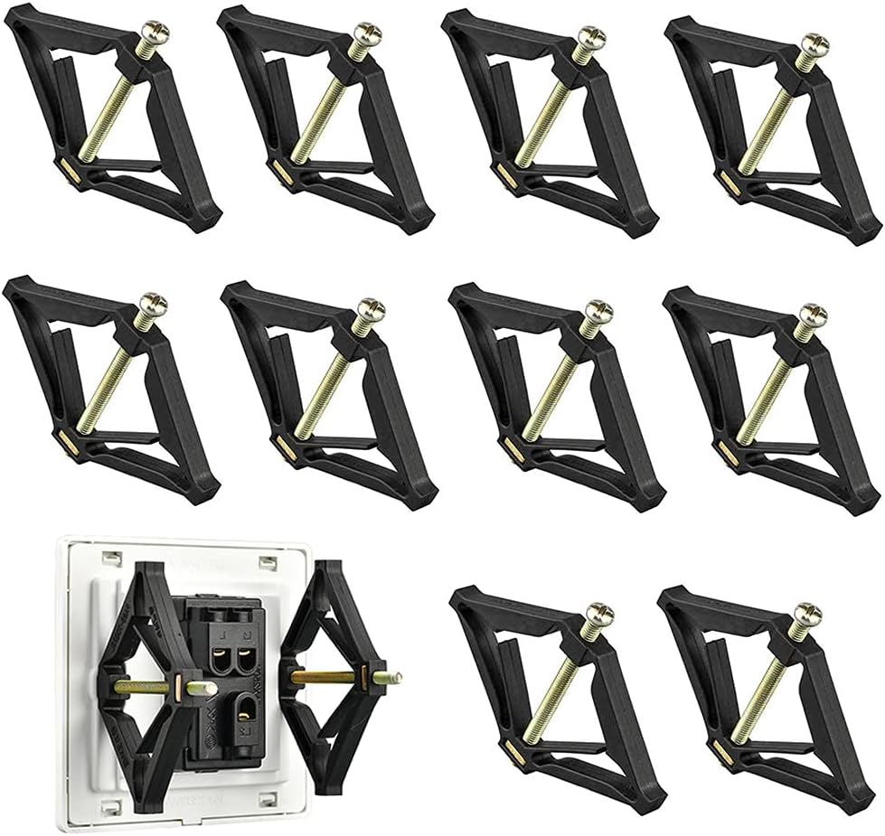 10x Switch Socket Cassette Repairer Support Rod for Type 86 Wall Mount Bottom