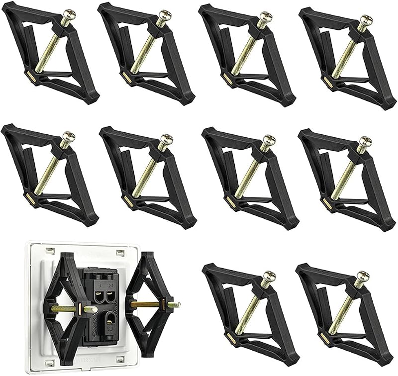 10x Switch Socket Cassette Repairer Support Rod for Type 86 Wall Mount Bottom