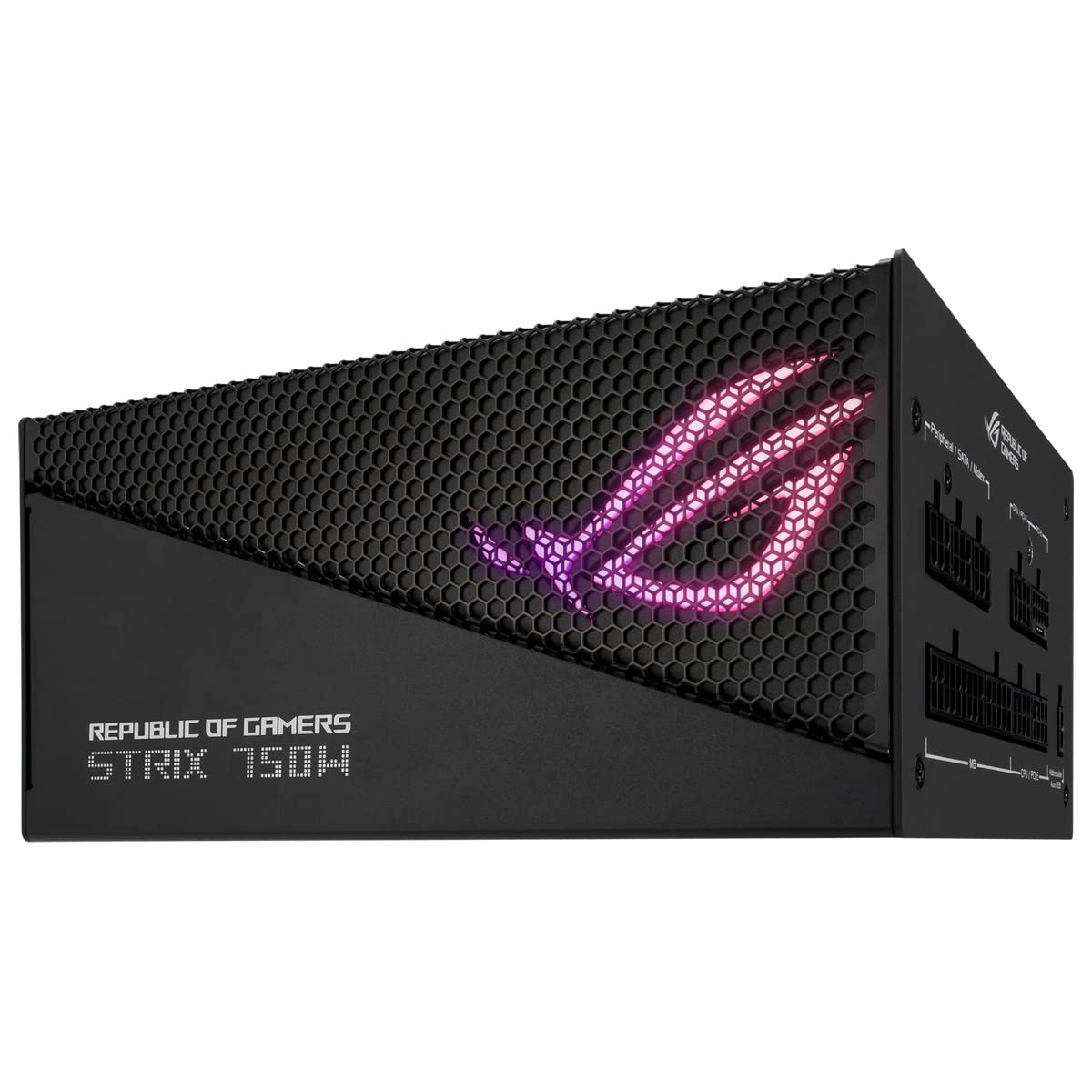 Asus Rog Strix 750W Gold Aura Edition (Fully Modular Power Supply, 80+ Gold Certified, Atx 3.0 Compatible, Pcie Gen 5.0 Ready, Dual Ball Bearing, Axial-Tech Fan, Aura Sync, 10 Year Warranty) - View 7