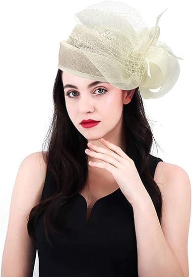 small white church hats