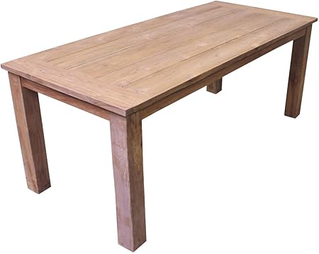 Amazon De Teak Gartentisch Tuin In 6 Grossen Erhaltlich Teakholz Antik Massiv Tisch Garten 220 100