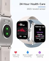 TOOBUR Smart Watch Men Women Alexa IP68 Waterproof 1.8" Fitness Call Heart Rate view 3