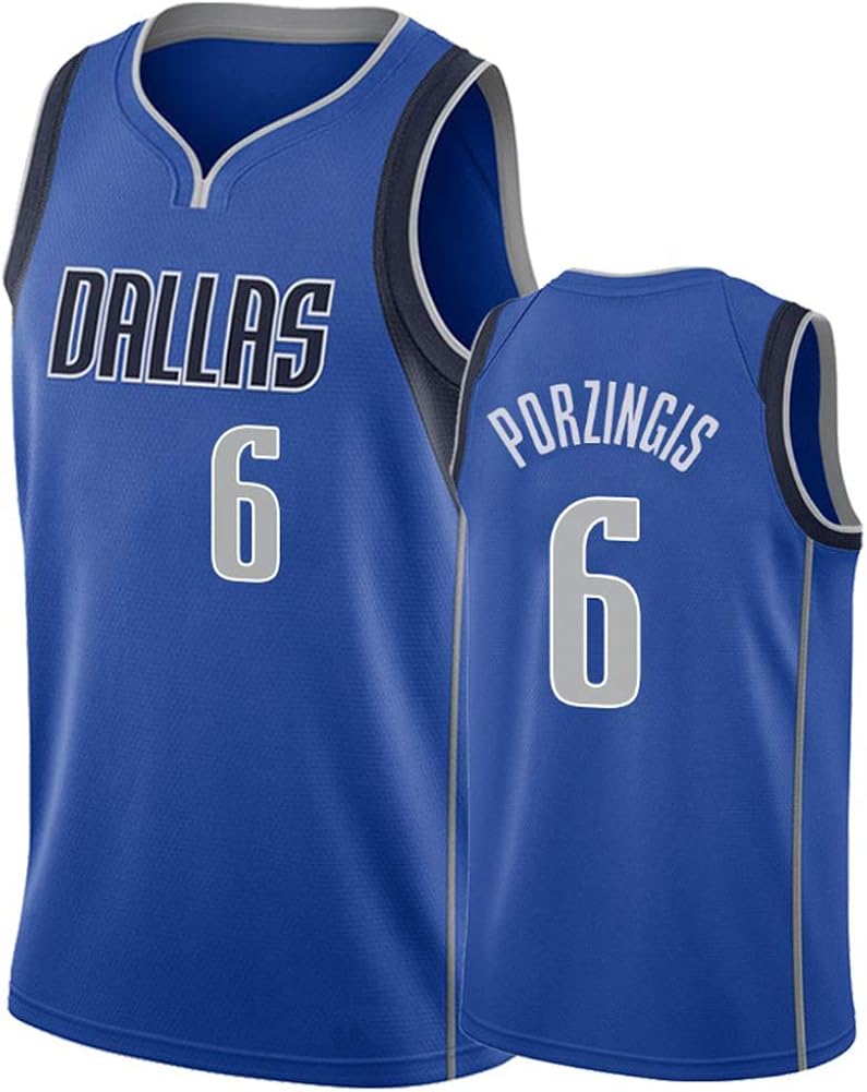 Men's Basketball Jersey, 6 Mavericks Porzingis Jersey Sportswear Fan