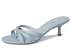 Steve Madden Women's Cary Heeled Sandal, Light Blue