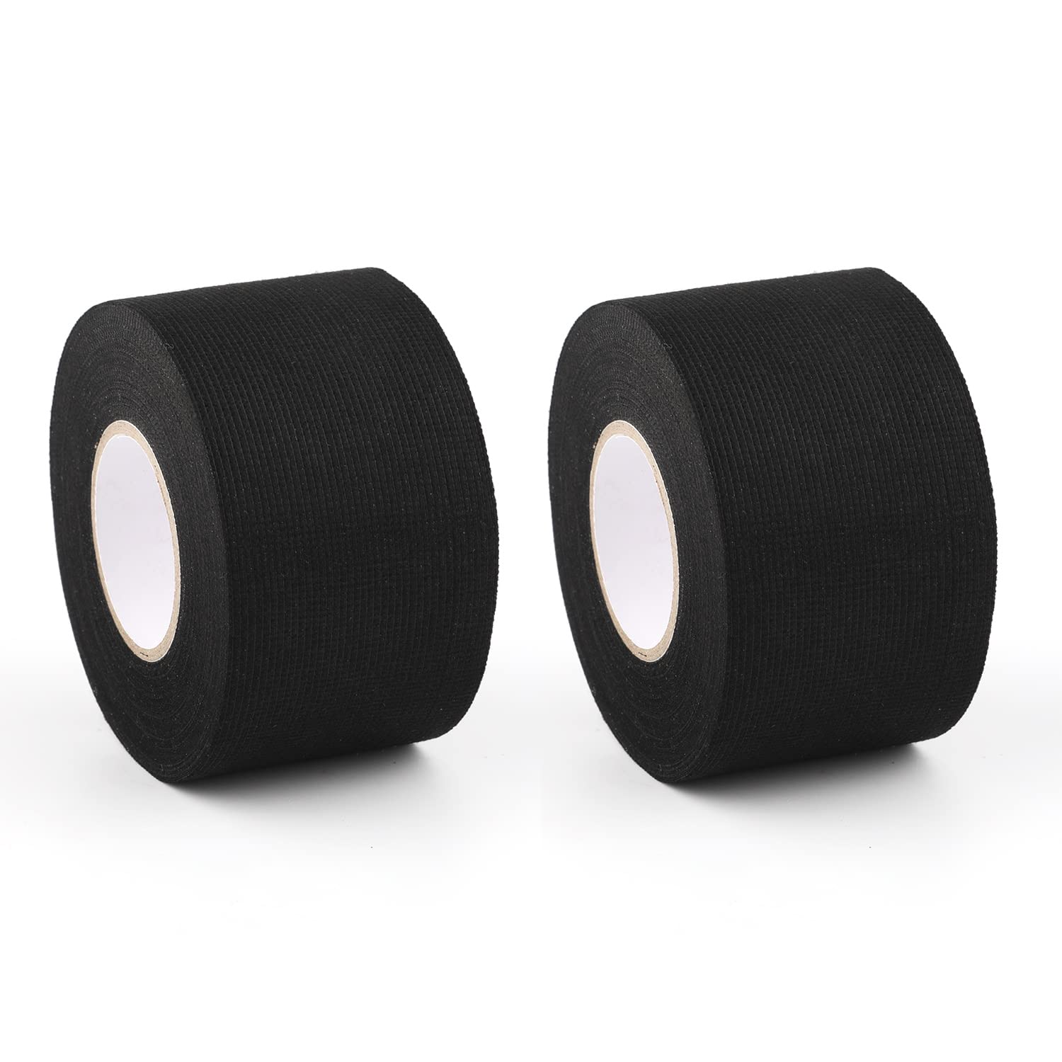 SAVITA 2 Rolls 50mm Wire Harness Tape, 15m Long Wire Harness Automotive Cloth Tape High Temp Wiring Harness Tape for Automative Electrical Wrap Protection Noise Damping Insulation