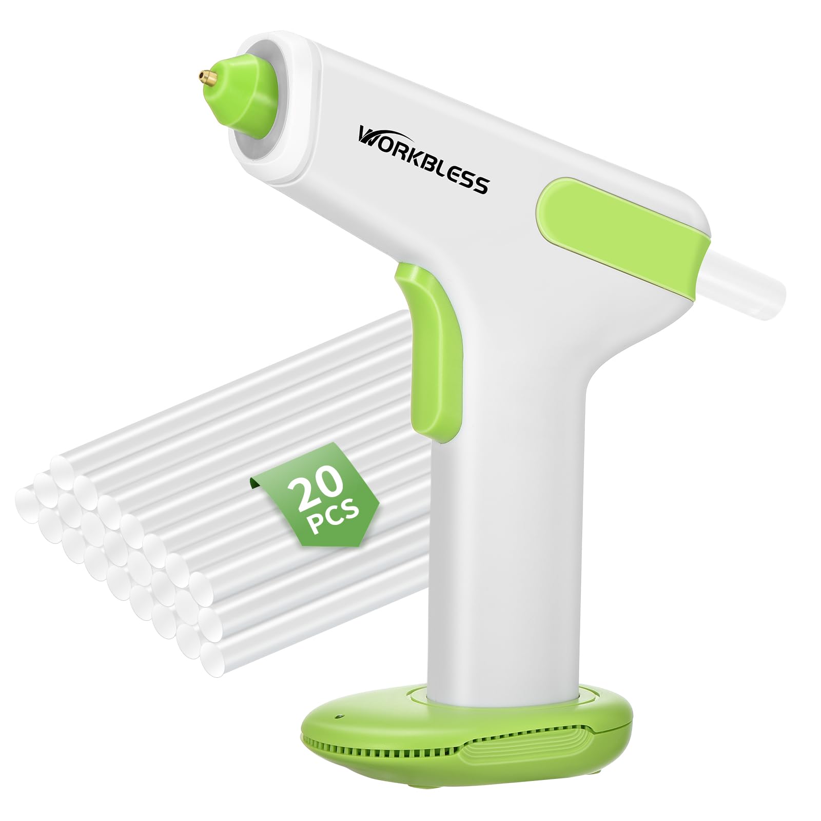 Photo 1 of ***MISSING PARTS*** 20 Glue Sticks

WorkBless Cordless Hot Glue Gun with 20 Glue Sticks & Leak-Proof Nozzle, 2-3 Min Fast Heating, 2900mAh Rechargeable Battery for DIY Crafts, Home Repairs, Woodworking & Art Projects