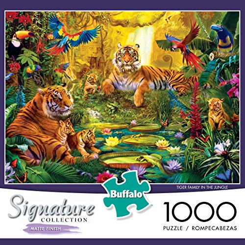 Buffalo Games Signature Collection Tiger Family in the Jungle