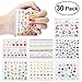 Nail Stickers, ETEREAUTY 30 Sheets Nail Decals New DIY Nail Design 3D Sticker, Nail Art Supplies