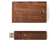 RXFSP Personalised Engraved Walnut USB Flash Drive 2GB - Wedding Gift view 5