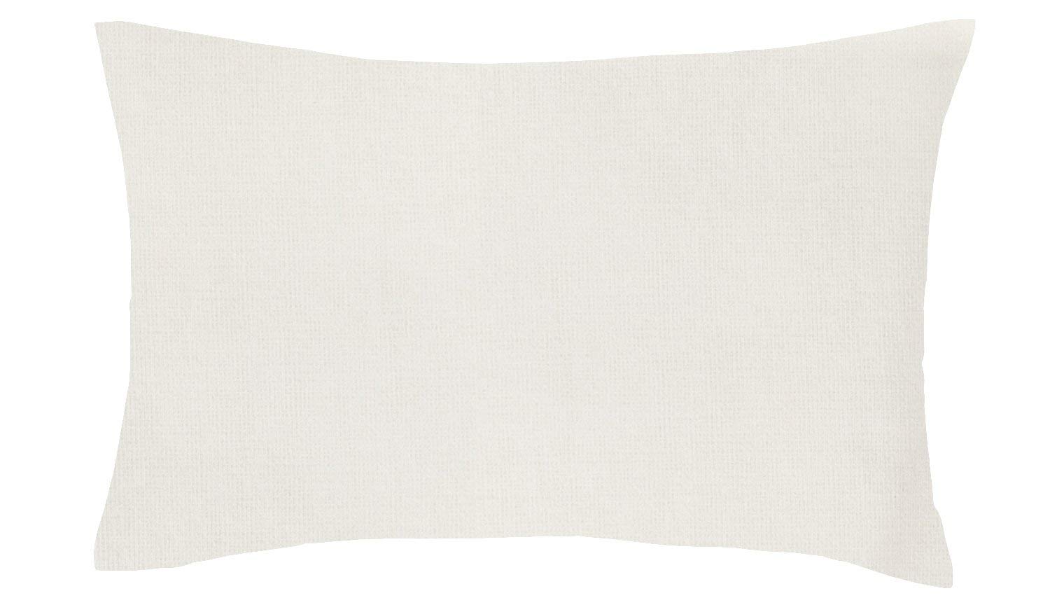 AmigoZone New 100% Brushed Cotton Flannelette 2 x Pillow Cases Housewife Plain Cover Bedroom Pair Pack (Cream)