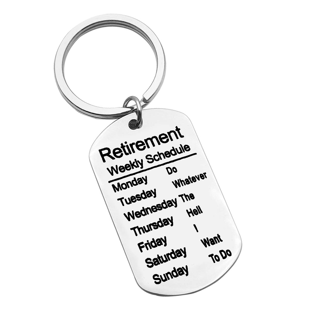 Baipilu Funny Coworker Leaving Gift Retirement Gifts Keyring Keychain For Boss Staff Coworker Employee Office Gift for Retired Men Goodbye Gifts for Men Women Christmas Birthday Gift