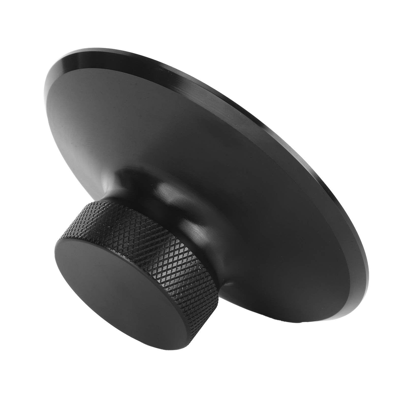 LP120B LP Vinyl Turntables Metal Disc Stabilizer, Record Weight Stabilizer HiFi Turntable Disc Clamp Aluminium Alloy(black)