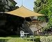 Cool Area 9'10'' x 13' Rectangle Sun Shade Sail for Patio Garden Outdoor, UV Block Canopy Awning, Sand