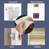 Shintop Rubber Feet Pads 128 Pcs Clear Bumpers Self-Adhesive Cylindrical view 7