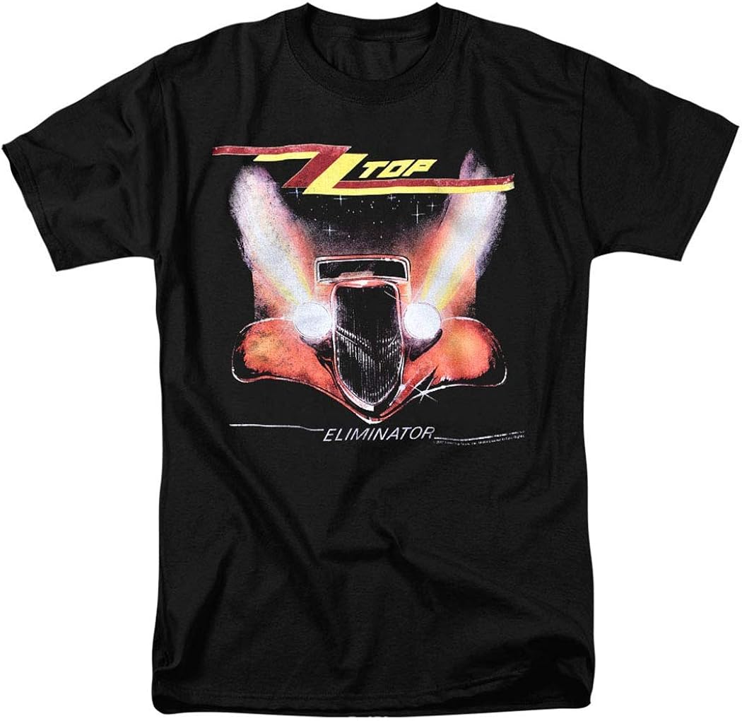 beautiful& ZZ Top Eliminator Album T Shirt XLarge White Amazon.co.uk Clothing